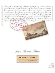 2004 Henry's Drive Padthaway Reserve Shiraz 750mL