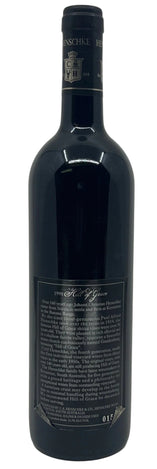 1998 Henschke 'Hill of Grace" Shiraz Rear label