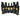 Five bottles of wine wrapped in black cloth with gold labels on a white background