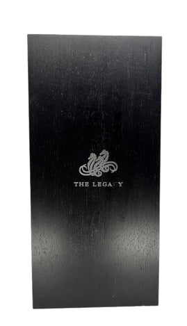 Black book with a logo on a white background
