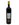 Wine bottle with a label on a white background