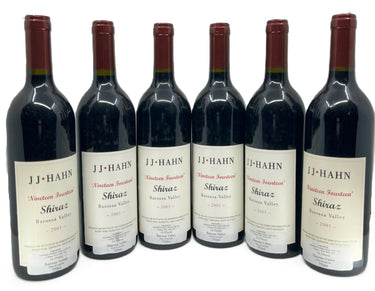 2001 JJ Hahn Nineteen Fourteen Block Shiraz 750mL - 6 Bottle Lot