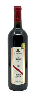 2002 d'Arenberg "The Coppermine Road" Cabernet 750mL- 6 Bottle Lot